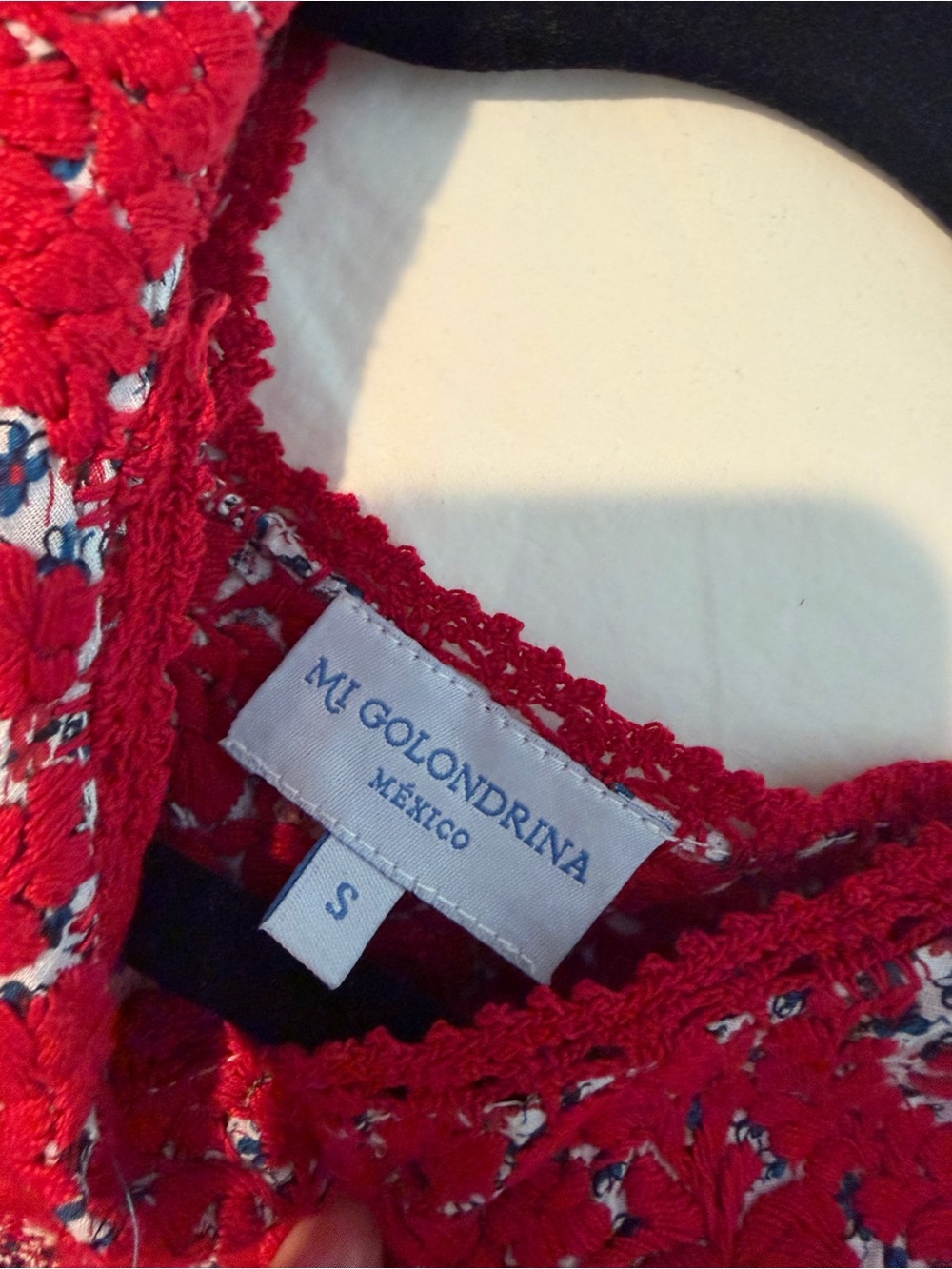 Mi Golondrina Red Floral Dress - Picture 5 of 5